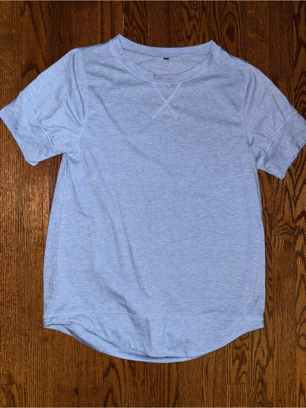 Amazon Women's Light Blue Short Sleeve Crewneck Tee